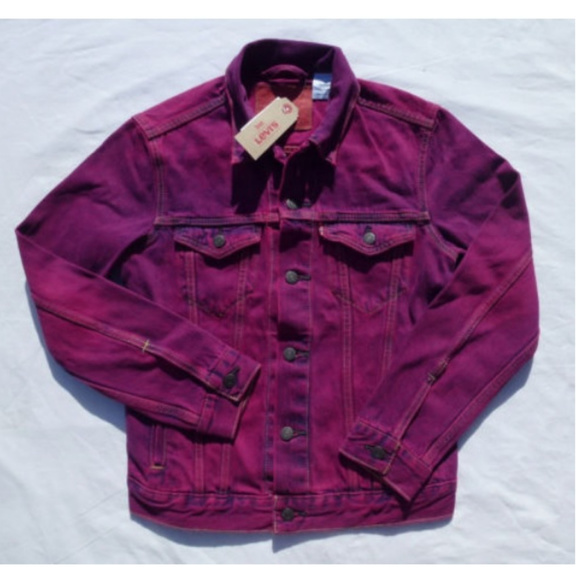 levis pink denim jacket